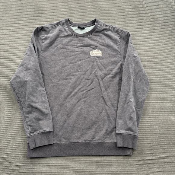 Patagonia Other - Patagonia Sweatshirt Men Medium Purple Organic Cotton Outdoors Hiking Exploring.
